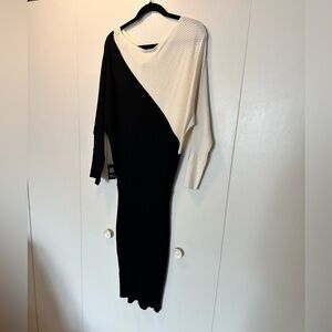 Black and white express sweater dress NWT